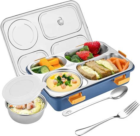 bento stainless steel lunch box canada|leakproof stainless steel bento box.